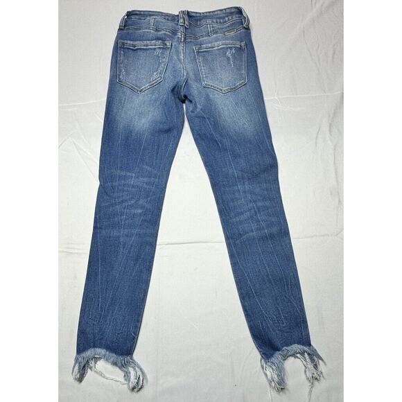 KanCan Women's Raw Hem Ankle Skinny Jeans - Size 25x24.5 - Picture 2 of 7